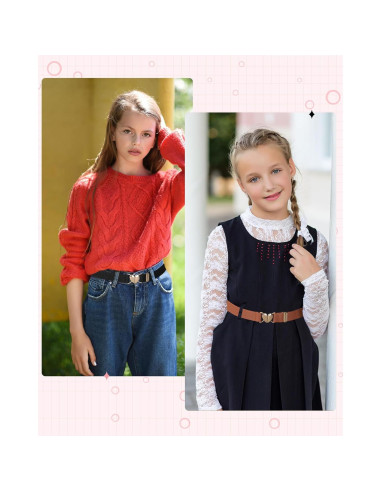 Cinturón Elástico AWAYTR para Niñas - Ajustable 15-70 cm