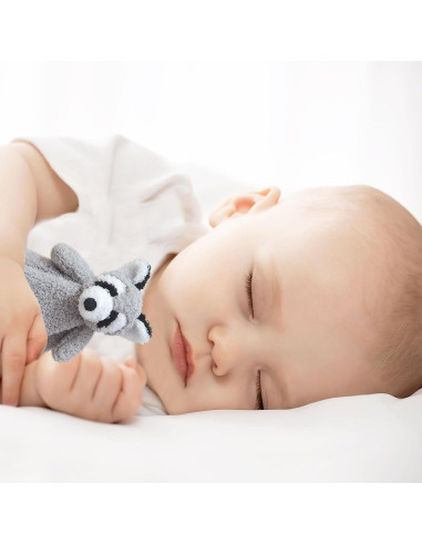 Manta de Seguridad Suave Doindute Mapache Gris 45.72 cm