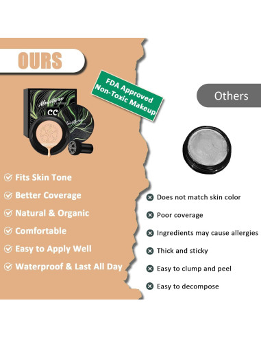 Base de Maquillaje CC Air Cushion Oplviude 100 g Hidratante Natural