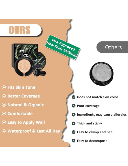 Base de Maquillaje CC Air Cushion Oplviude 100 g Hidratante Natural