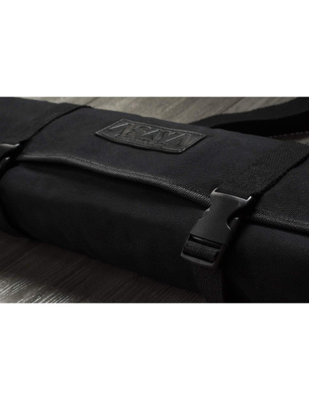 Funda de Cuchillos Asaya de Lona Negra - 10 Espacios