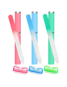 Juego de Limas de Uñas de Cristal YINGJEE 3 Pcs 180/320