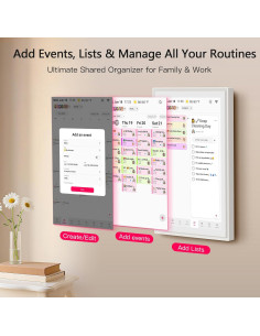 Calendario Digital BIGASUO 15.6" Pantalla Táctil Full HD 2