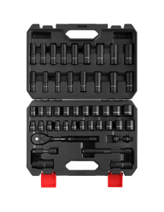 Juego de Llaves de Carraca 46 Piezas Eastvolt, Acero Cromo Vanadio 2