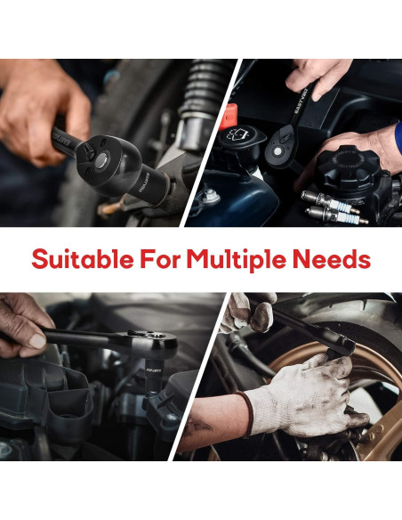 Juego de Llaves de Carraca 46 Piezas Eastvolt, Acero Cromo Vanadio