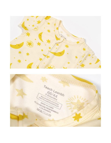 Pijamas de Viscosa de Bambú para Bebés - 2 Piezas Verde Dinosaurio