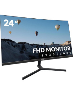 Monitor Curvo ZZA 24" FHD 1080P 100Hz VA con Luz Azul 2