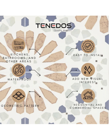 Azulejo de Porcelana Tenedos HTC325 Flora Essence 20x20cm Mate