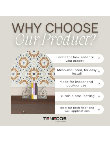 Azulejo de Porcelana Tenedos HTC325 Flora Essence 20x20cm Mate