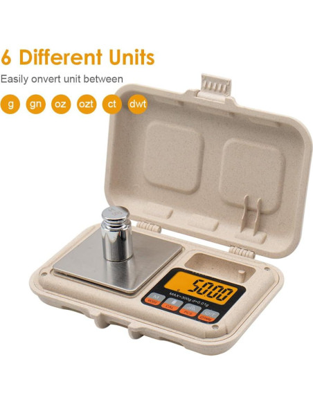 Báscula Digital de Gramos UNIWEIGH UN1-300 300g 0.01g Portátil