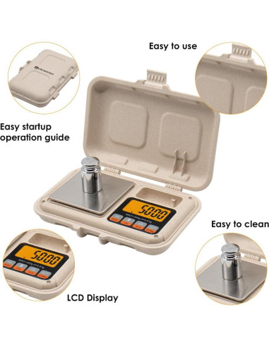 Báscula Digital de Gramos UNIWEIGH UN1-300 300g 0.01g Portátil