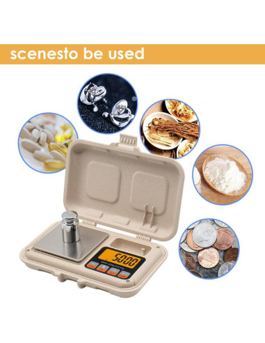 Báscula Digital de Gramos UNIWEIGH UN1-300 300g 0.01g Portátil