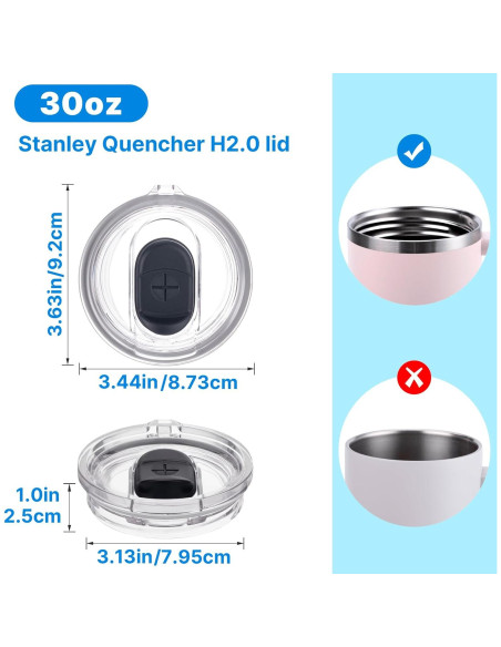 Tapa de Reemplazo Bluwing para Taza Stanley Quencher 30 oz