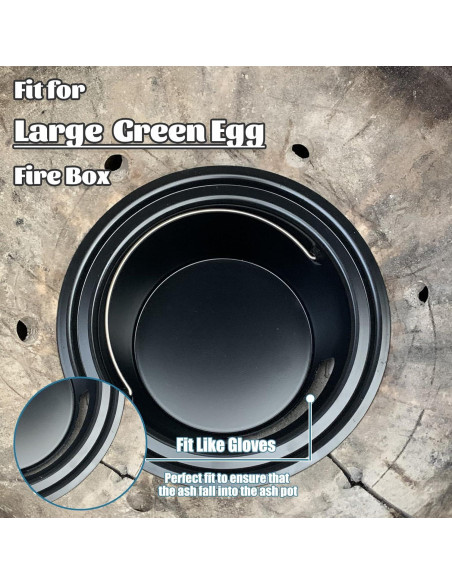 Cubo de Cenizas KAMaster para Gran Big Green Egg 25.7 cm