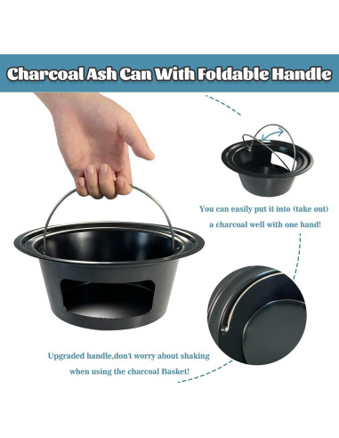 Cubo de Cenizas KAMaster para Gran Big Green Egg 25.7 cm