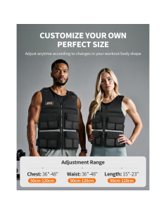Chaleco de Pesas Ajustable ZTTENLLY 10 kg con Almohadillas 2