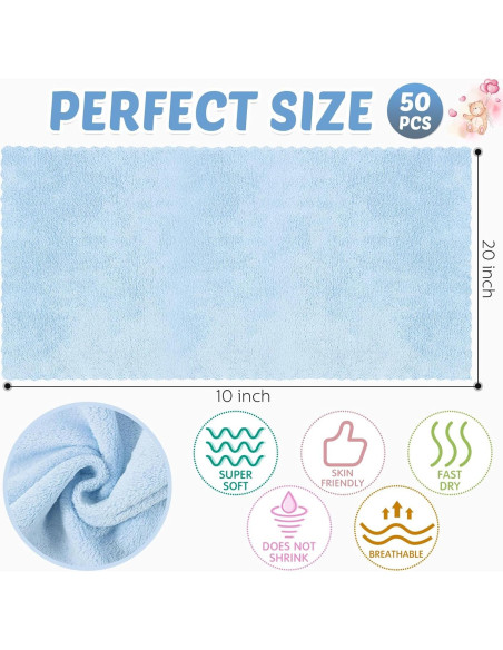 Paquete de 50 Paños para Eructar Bebés Newwiee 50x25 cm