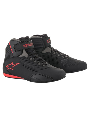 Zapatos de Carrera Unisex Alpinestars Sektor 40.5 Negro/Gris/Rojo