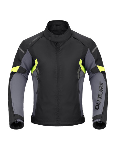 Chaqueta de Motocicleta Impermeable para Hombre con Armadura CE