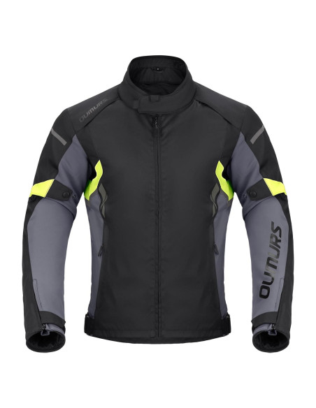 Chaqueta de Motocicleta Impermeable para Hombre con Armadura CE