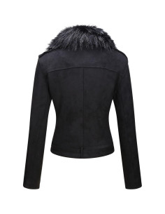 Chaqueta de Cuero Sintético Bellivera Mujer Forrada Sherpa 2
