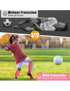 Espinilleras de Fútbol FIODAY para Niños 5-18 Años Rosa 2