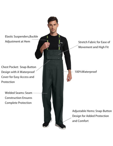 Traje de Lluvia para Hombres Navis Marine XX-Large Verde Oscuro