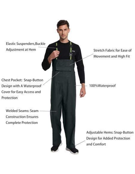 Traje de Lluvia para Hombres Navis Marine XX-Large Verde Oscuro