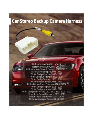 Arnés de cámara de respaldo universal eosorssa para auto