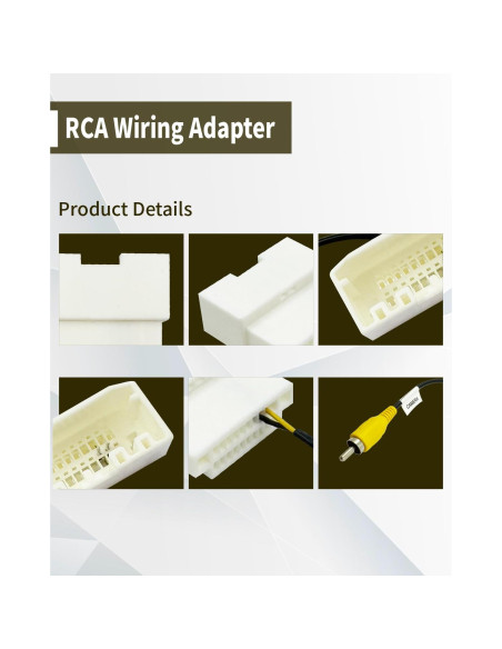 Arnés de cámara de respaldo universal eosorssa para auto