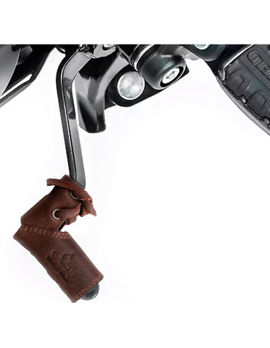 Calcetín de Palanca de Cambio Hide & Ride Cuero Marrón