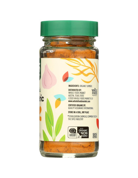 Cúrcuma Orgánica 365 por Whole Foods Market 40 g - Kosher