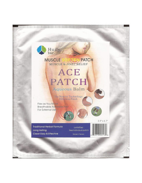 Bálsamo Aqueoso Ace Patch Meditalent - 10 Parches Alivio Dolor