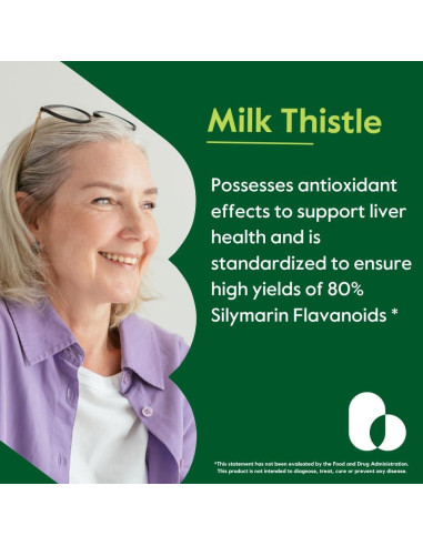 Suplemento Cardo Mariano 300mg Bestvite 240 Cápsulas Veganas