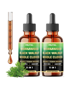 Gotas Líquidas de Ajenjo Milivol 60 ml - Suplemento Herbal