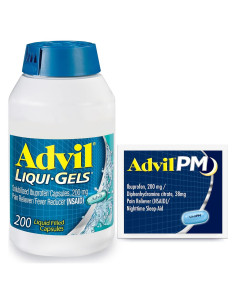 Advil Liqui-Gels 200mg Alivio Dolor y Fiebre 200 Cápsulas