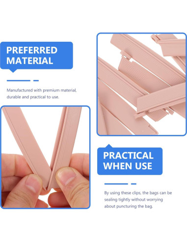 Clip de Bolsa de Ostomía Healifty 10 Piezas Drenable a Prueba de Fugas