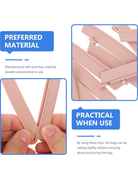 Clip de Bolsa de Ostomía Healifty 10 Piezas Drenable a Prueba de Fugas