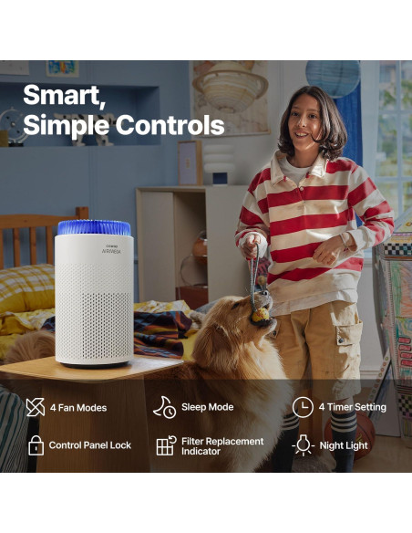 Purificador de Aire Coway Airmega 50, 46.5 m, Filtro 0.01 m