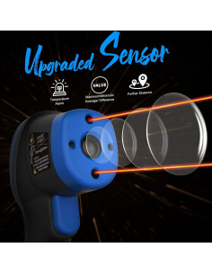 Termómetro Infrarrojo Digital AIOMEST AI-1500 -50 a 1500C 2