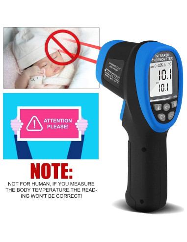 Termómetro Infrarrojo Digital AIOMEST AI-1500 -50 a 1500C