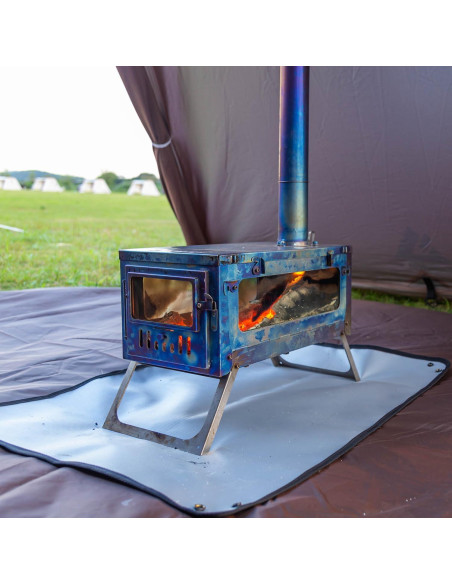 Estera Ignífuga POMOLY para Estufa de Leña 73x58 cm