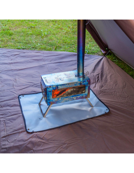 Estera Ignífuga POMOLY para Estufa de Leña 73x58 cm