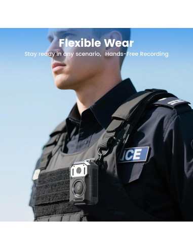 Cámara Corporal BOBLOV M11 3.2K con Visión Nocturna IR