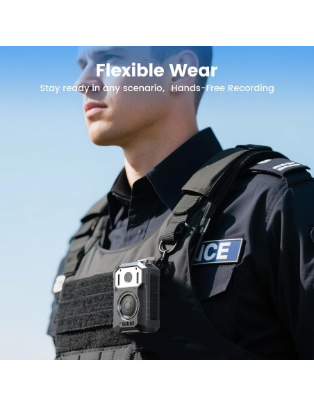 Cámara Corporal BOBLOV M11 3.2K con Visión Nocturna IR