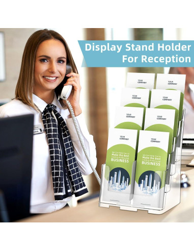 Soporte de Folletos Acrílico 4 Niveles PPH-Sisy 8.5x11"