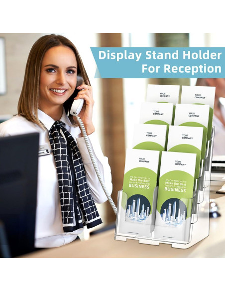 Soporte de Folletos Acrílico 4 Niveles PPH-Sisy 8.5x11"