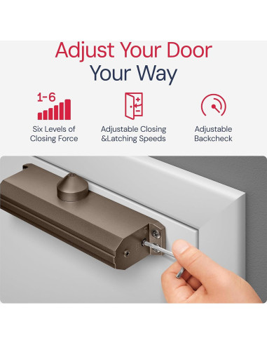 Cerradura automática de puerta Lawrence LH5016 - Bronce oscuro