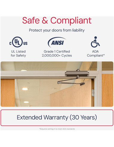 Cerradura automática de puerta Lawrence LH5016 - Bronce oscuro