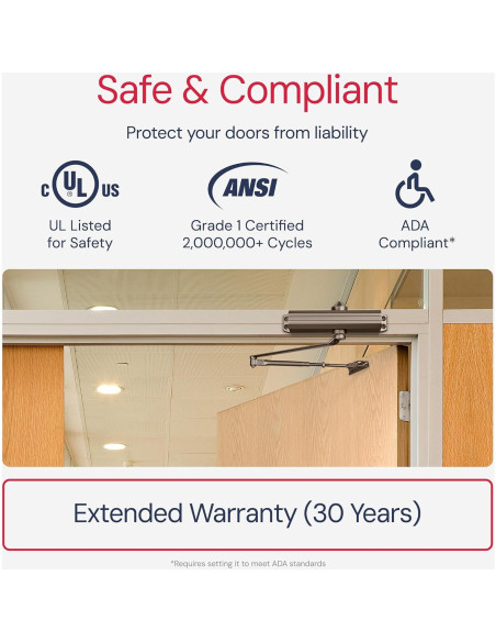 Cerradura automática de puerta Lawrence LH5016 - Bronce oscuro